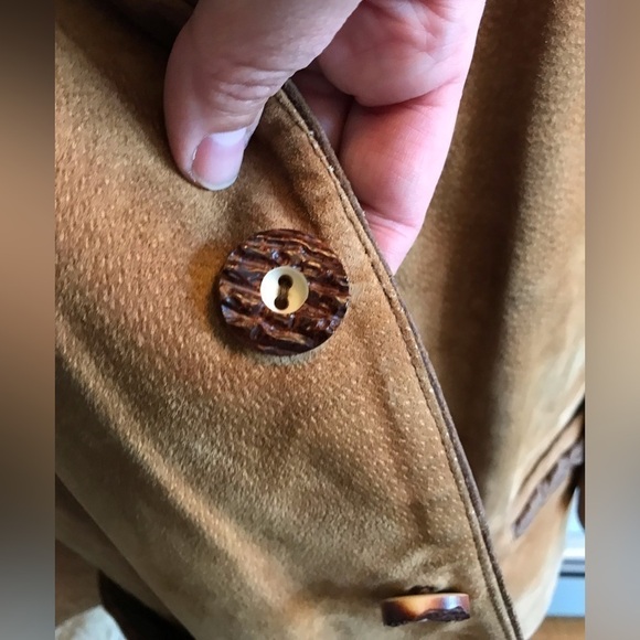 𝅺gorgeous vintage leather jacket, men’s size 42. Beautiful braided details. - Picture 3 of 11